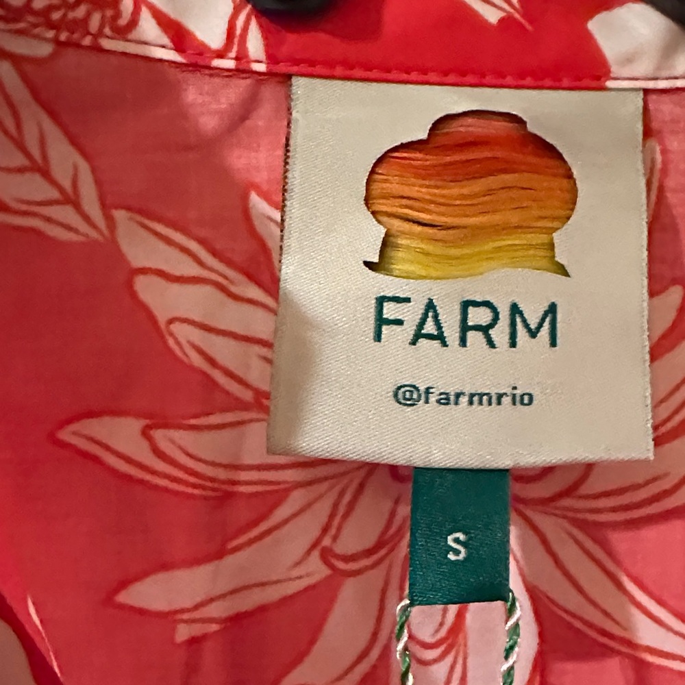 FARM Rio Floral Mini Dress in Red and Pink - Picture 2 of 4